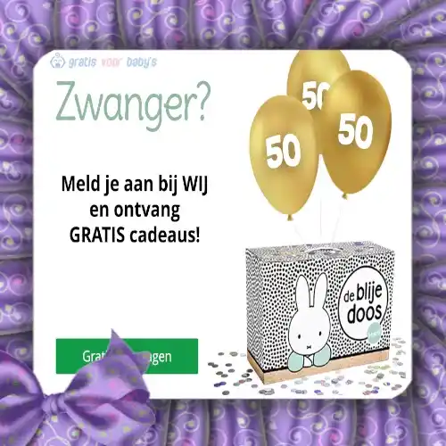 Klik HIER en vraag de blije doos gratis aan Gratis de blije doos met mutsje
